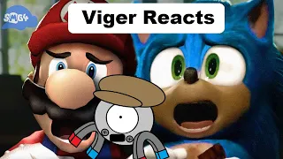 Viger Reacts to SMG4's "If Mario was in the Sonic Movie"