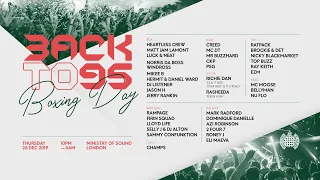 BackTo95 @ Ministry of Sound 26th December 2019