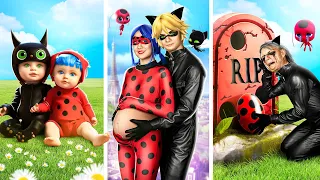 Ladybug y Cat Noir Desde el Nacimiento Hasta la Muerte / Ladybug Embarazada