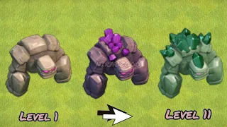 New Level 11 Golem | (Level 1 - Max) | Every Golem Level Upgrade In Clash of Clans | #Shorts