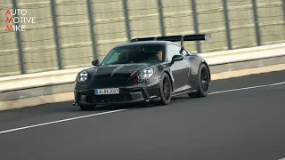 2022 PORSCHE 992 GT3 RS SPIED TESTING ON THE NÜRBURGRING