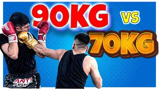 SOKAKTA BOKS ! 90 kg VS 70 kg BOKS