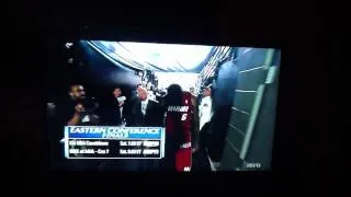 BEER THROWN ON LEBRON JAMES