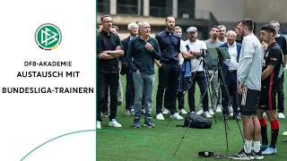 Austausch mit DFB-Akademie: Bundesligatrainer im DFB-Campus