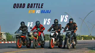 Bajaj Pulsar N250 Vs Dominar 250 Vs Ktm Rc200 Vs Duke 200 Bs6 | Aaj Hoga Ghan Ghor Mukabla