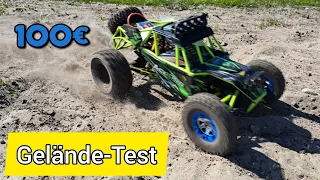 Gelände Test mit dem WLToys 12428 Wüstenbuggy | Crawling