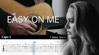 Easy On Me - Adele - Fingerstyle Guitar TAB Chords