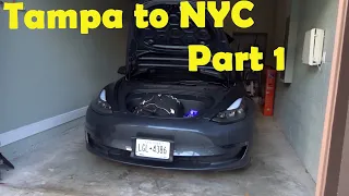 Road Trip in the Cheapest Tesla! - Tampa to NYC Part 1