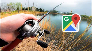 Google Maps Fishing Challenge — Finding HIDDEN Ponds Loaded w/ Fish