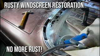 Rusty Mercedes Windscreen - Restoration