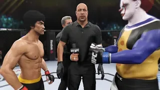Bruce Lee vs. Clown It (EA Sports UFC 2) - CPU vs. CPU - Crazy UFC 👊🤪