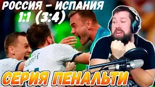 РОССИЯ - ИСПАНИЯ 1:1 (3:4), СЕРИЯ ПЕНАЛЬТИ, РЕАКЦИЯ