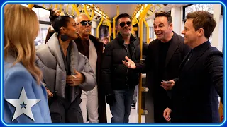 BGT Judges take PUBLIC TRANSPORT to auditions | BGTeaser | BGT 2024