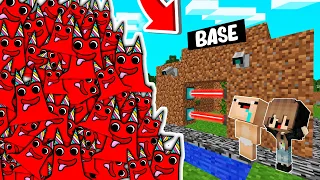 RETO DE LA BASE VS 1000000 BANBAN😨😱 BASE BEBE NOOB VS GARTEN OF BANBAN MINECRAFT