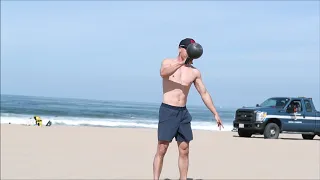 Hand to Hand Kettlebell Snatch Slow Mo