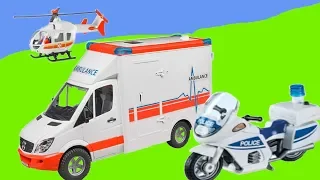 Rescue vehicles 🚚🚑🚒  - Krankenwagen, Polizei und Hubschrauber im Einsatz