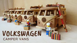 How To Make a Wooden Toy Volkswagen Camper Van/Bus | Wooden Miniature - Wooden Creations