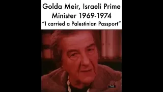 Golda Meir Have Palestinian Passport #Palestine #golda meir #freepalestine #savepalestine