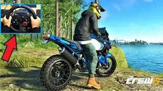 BMW R 1200 GS Off-road Rally Edition - The Crew 2 | Logitech g29 Steering Wheel Gameplay