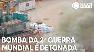 Especialistas detonam bomba da Segunda Guerra Mundial