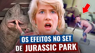 O SEGREDO dos EFEITOS PRÁTICOS de JURASSIC PARK (dinossauros animatrônicos e mais!)