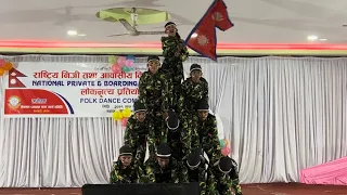 Rato ra chandra surya//National Army Dance // Nepal army