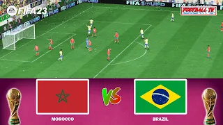FIFA 23 - Morocco vs Brazil - FIFA World Cup Final - Hakimi vs Neymar - PC Gameplay