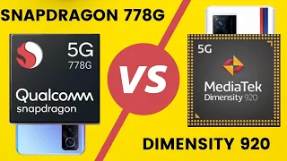 Snapdragon 778G vs MediaTek Dimensity 920 5G •Detailed Comparison⚡ Dimensity 920 vs Snapdragon 778G🔥