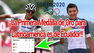 Medalla de Oro para Ecuador. Richard Carapaz Campeón!! Juegos Olímpicos Tokio.