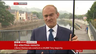 Ed Davey talks to BBC Breakfast about winning in Devon