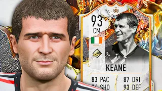 IS HE WORTH IT? 😨 93 Trophy Titan Icon Keane Player Review - FIFA 23 Ultimate Team