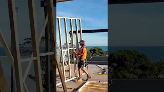 This is the framing process of an Australian house #construction #carpentry