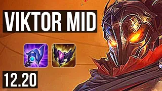 VIKTOR vs SYLAS (MID) | 8/0/7, Legendary, 300+ games | KR Master | 12.20