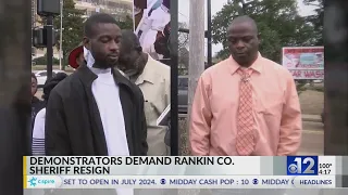 Demonstrators demand resignation of Rankin County sheriff