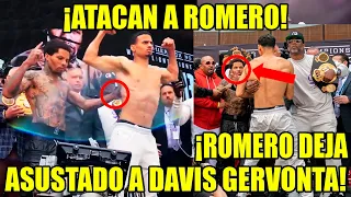 ¡PELEA en el PESAJE! ROMERO INTIMIDA a GERVONTA y ¡EL CAMPEÓN DE LA AMB! lo Empuja antes de la PELEA