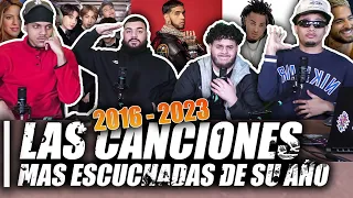 LAS CANCIONES MAS ESCUCHADAS! 🔥 (REACCION) Ft. BTS, ANUEL, SHAKIRA!OVELTIME TV