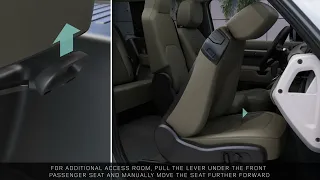 Defender 90 Rear seat access