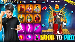 Free Fire Noob POOR🤮Id To Pro RICH Id😍 In 10Mins Bought All Items From New Event -Garena Free Fire