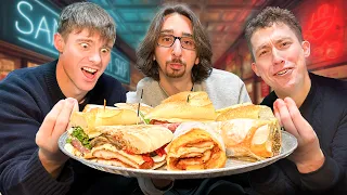 Brits try best Deli Sandwich in New York! ft. Cug