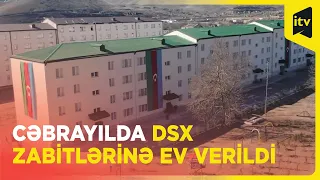 Cəbrayılda Dövlət Sərhəd Xidmətinin hərbi zabitləri üçün yaşayış binaları istifadəyə verildi