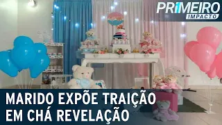 Homem mostra vídeo e prova não ser pai de criança em chá revelação | Primeiro Impacto (04/11/20)