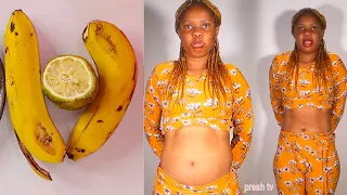 How I Remove Belly Fat In 3 days with banana and lemon No Strict Diet No Workout weight loss drink