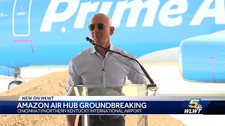 Amazon founder Jeff Bezos makes surprise appearance at CVG groundbreaking