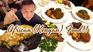 Eating Kenyan Food for the first time ever, awesome African food experience in D.C.!