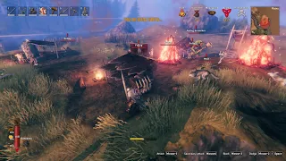 I Was Attacking A Fuling Camp In Valheim And A Wolf Raid Began [No Commentary]