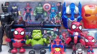 Unboxing 20 Set Hulk smash, Spiderman, Captain Amerika, Ironman, Batman, Thanos The Avengers