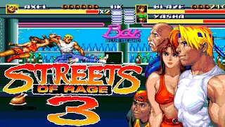 Streets of Rage 3 прохождение Best End Сo-op Арти (U) [ Hard ] Игра (SEGA Genesis, Mega Drive) Стрим