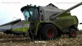 Corn Harvest 2011 - Claas Tucano 440, Landini Mythos 100, Renault Ares 566RX, MTZ 892.2