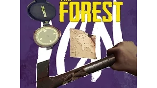 The Forest How to find the Modern Axe+Compass+Map (With map location, easy step by step)