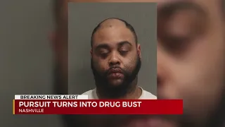 Nashville pursuit ends in drug bust